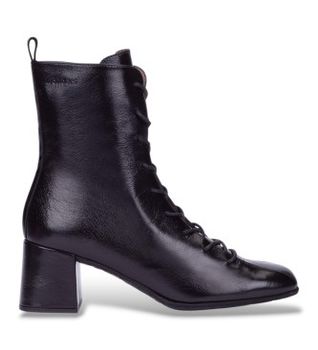 Wonders para mujer. H-7004 Botines de Piel Charme negro (36), 3 a 5cm, Cremallera, Casual