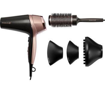 Curl and Straight Confidence D5706 Hair Dryer - Grey & Rose Gold, Grey