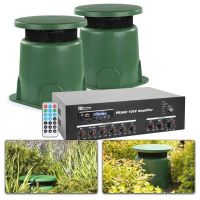 altavoces power dynamics gs530 100v 30w con amplificador bluetooth 60w y cableado completo