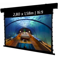 kimex pantalla de proyeccion motorizada tensionada 280x158m formato 169 wi-fi negra