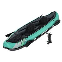 kayak hinchable bestway hydro-force ventura elite x2 330x86x48 cm con 2 remos 2 aletas 1 bomba manual y bolsa de transporte