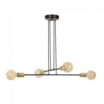 Lámpara de techo sives negro (4 luces)