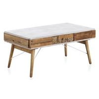 mesa de centro  de madera natural recuperada