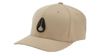Gorra unisex nixon deep down ff athletic fit beige negro