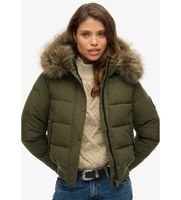 superdry para mujer w5011785a chaqueta bomber everest verde l casual poliester reciclado sostenible