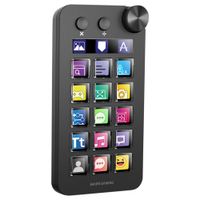 mars gaming msd-neo control deck 15 teclas lcd personalizables rueda de control y boton dual pantalla monitorizacion extendida calculadora y pad numerico software windows y macos 1015