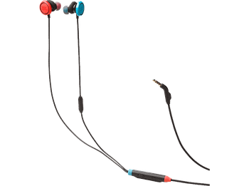 Auriculares de botón - JBL Quantum 50 N, Intraurales, Drivers 8,6 mm, Multiplataforma, Jack 3.5 Para Nintendo, Negro, Rojo y Azul