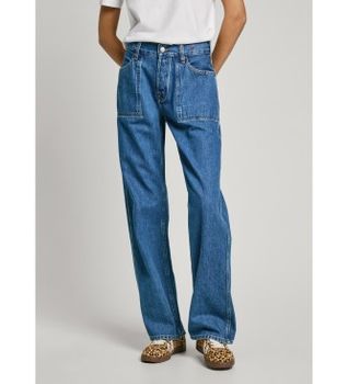 Pepe Jeans para mujer. PL205025 Jeans W11 Reverse Lw azul (34/32), Casual, Algodón, Denim, Sostenible
