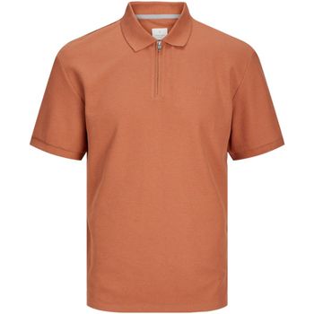 Jack & Jones Polo 12257574 JPRCCJOHNNY HALF ZIP SS POLO PLS SUNBURN para hombre