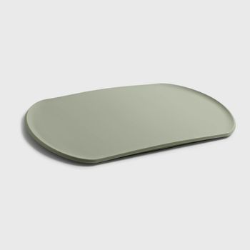 Tabla de cortar de polipropileno verde mate 35x22,5 cm