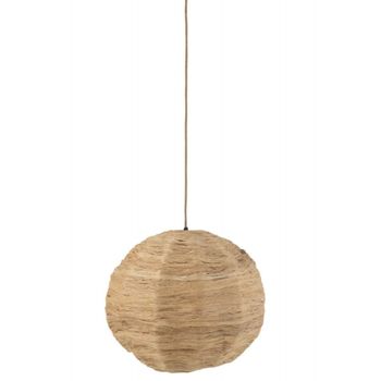 Suspensión bola de madera natural 50x50x45cm