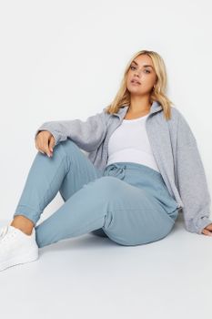 Yours Joggers Azul Claro Con Puños , Mujer Curvy Y Tallas Grandes, Yours
