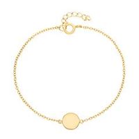 pulsera grabada de plata 925 dorada