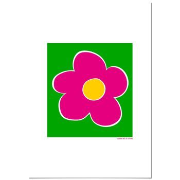 Panorama Cuadro De Aluminio Agatha Ruiz De La Prada Flor Fondo Verde 70x100 Cm