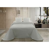 colcha hosteline palma gris perla cama de 135
