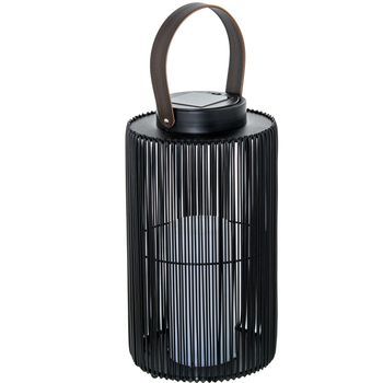 Lampara Pie Solar Negro
