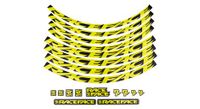kit de ruedas race face pegatinas amarillo neon