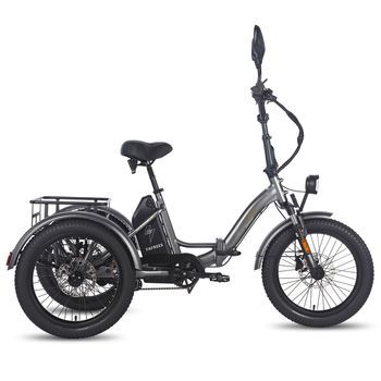 Triciclo De Carga Eléctrico Plegable Fafrees F20 Mate, 48 V, 21 Ah, Gris