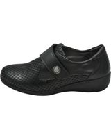 de lumel guant - zapato con cierre de velcro ancho especial black 003-738