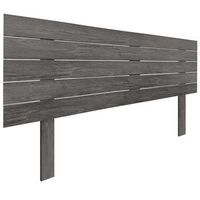 cabecero de madera reciclada dm estilo palet horizontal con patas 150x115cm camas 150 - ceniza madera