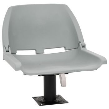Asientos Plegables De Barco Sin Cojín Gris 2 Uds 48x51x41 Cm Vidaxl