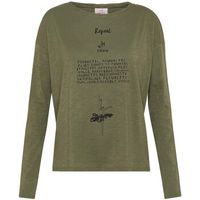 deha camiseta manga larga graphic comfy flamme para mujer