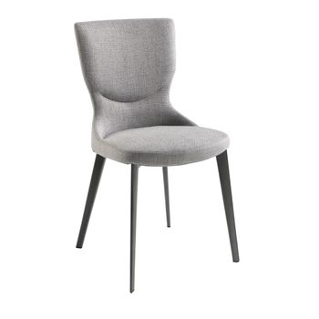 Silla tela gris