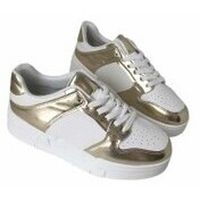 zapateos zapatos de tacon zapatilla court combinada metal para mujer