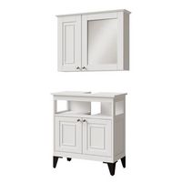 conjunto de muebles de bano vanity 2 partes vicco