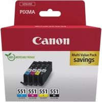 cartucho de tinta canon cli-551 multipack original cianmagentaamarillonegro 7ml