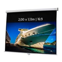 kimex pantalla de proyeccion manual 200x113m formato 169