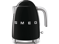 hervidor de agua - smeg klf03bleu 17 l retro 2400 w con cable acero inoxidable rotacion 360 negro