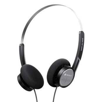 FiiO Snowsky Wind Black Auriculares Retro On-Ear Driver de 40mm Jack 3.5 y Micrófono Negro
