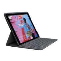 logitech slim folio funda con teclado bluetooth gris para ipad 789 generacion