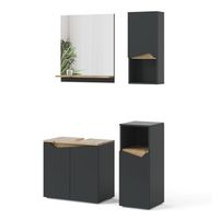 combinacion de muebles de bano marelle 4 partes vicco