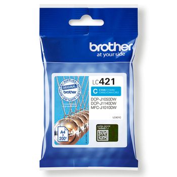Brother LC421C Cyan Original Standard Capacity Ink Cartridge
