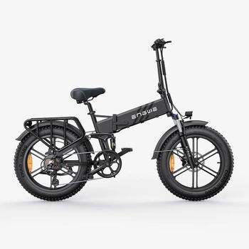 Bicicleta Eléctrica Engwe Engine Pro 2.0 - Neumáticos De 20 Pulgadas Motor 750w Batería 52v16ah Autonomía 110km - Negro