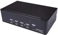 startechcom switch conmutador kvm de 4 puertos dobles displayport de 4k 60hz - kvm de 4 puertos duales dp2 anos