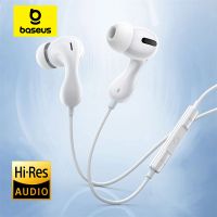 baseus encok cz20hz20 auriculares intrauditivos con cable conector de alta resolucion tipo c35mm con microfono auriculares con cable para ordenador portatil tableta telefono