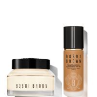 bobbi brown hydrating duo vitamin enriched face base  weightless skin foundation bundle various shades - golden