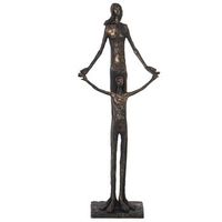 figura resina madre e hijo dor ado envejecido