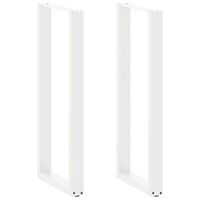 patas de mesa centro forma u 2 uds  patas para mesa acero blanco 40x110-111 cm cfw799671