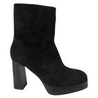 shoes zapatos de tacon botin tacon plataforma antelina cremalle para mujer