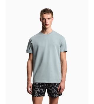 Emporio Armani para hombre. EM000574_AF20451 Camiseta Water gris (XL), Azul, Casual, Algodón, Manga corta