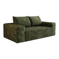 sofa 2 plazas terciopelo urban meuble 180x90x83cm - verde