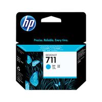 hp 711 cyan original standard capacity ink cartridge cz130a