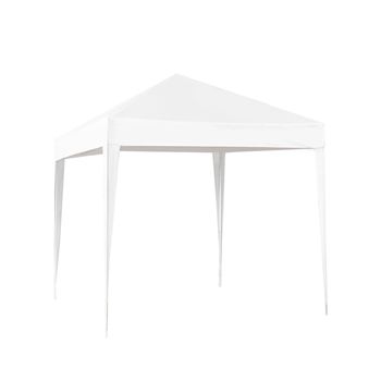 Acomoda Textil - Cenador Blanco Desmontable de Fácil Instalación y Transporte 3x3 Metros. Carpa Jardín para Camping y Fiestas de Exterior, Resistente al Sol, Estable y Duradero.