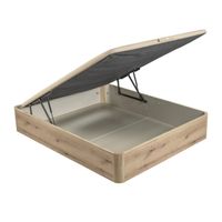 canape abatible 3d madera tapa unica roble 140x182 cm pikolin