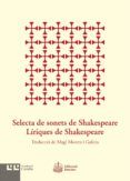 selecta de sonets de shakespeare liriques de shakespeare