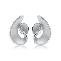 pendientes de plata 925 parcialmente esmerilados